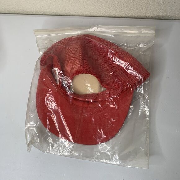 Mercury 7 Aurora Carpenter Patch NASA Space Mission Red Hat SnapBack Vtg - Picture 9 of 9